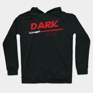 The Dark Side - Dark Power | Red Vintage Texture Hoodie
